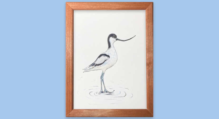 Картина интерьерная "Кулик шилоклювка"