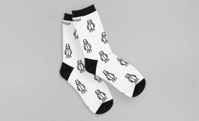 Носки #1 с гражданами Ленинграда