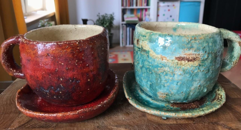 Кофейная пара, авторская керамика